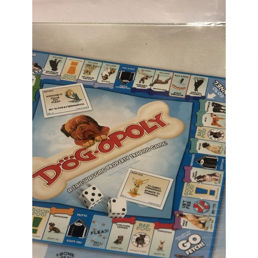 NEW Vintage Dog-Opoly‎ Dogopoly Board Game Monopoly Complete  Original Old Puppy
